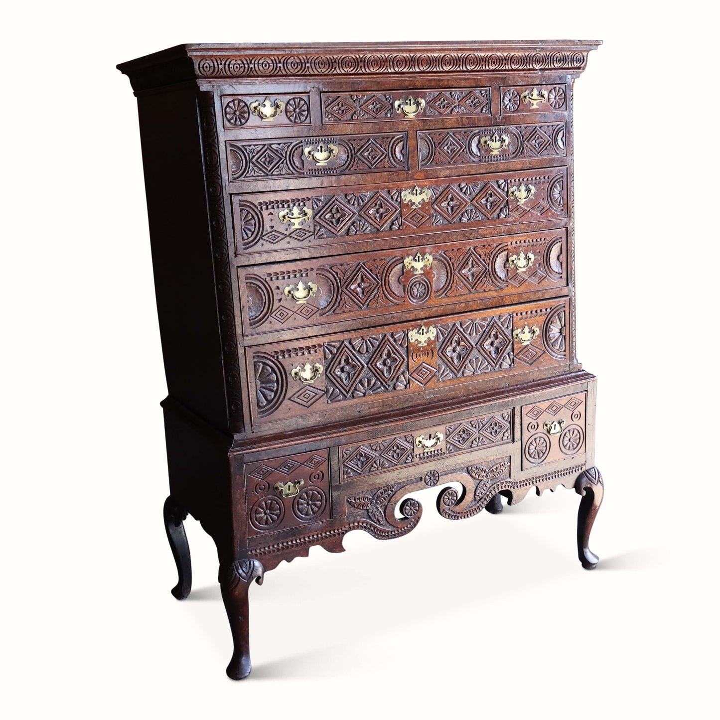 Bureau de chêne anglo-indien de George III 