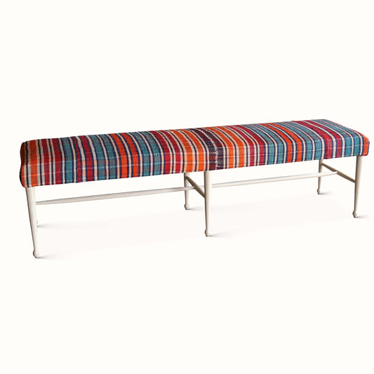 Banc Madison en kilim persan Jajim vintage