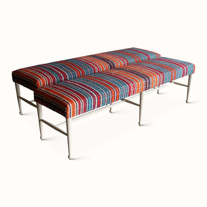 Banc Madison en kilim persan Jajim vintage