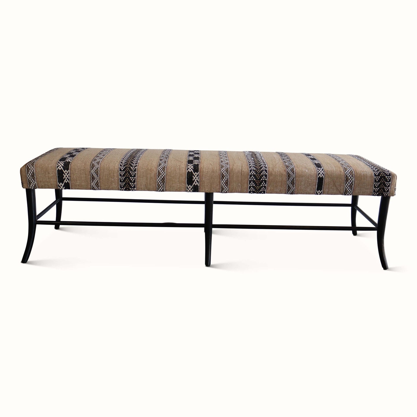 Banc Croft en textile marocain vintage