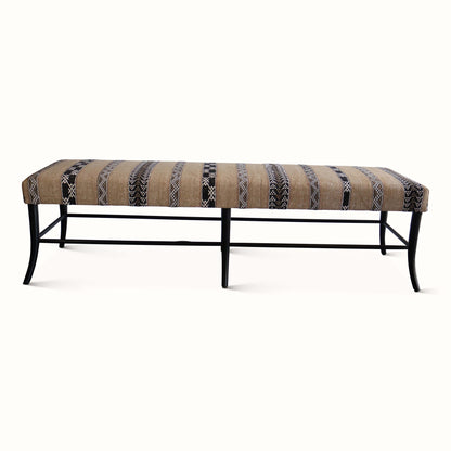 Banc Croft en textile marocain vintage