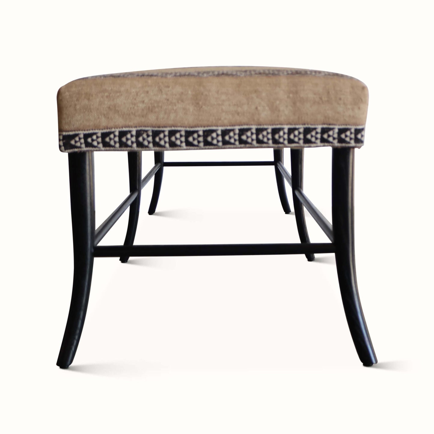 Banc Croft en textile marocain vintage