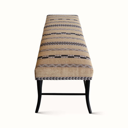 Banc Croft en textile marocain vintage