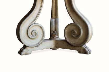 Table centrale en miroir de style rococo italien du XIXe siècle