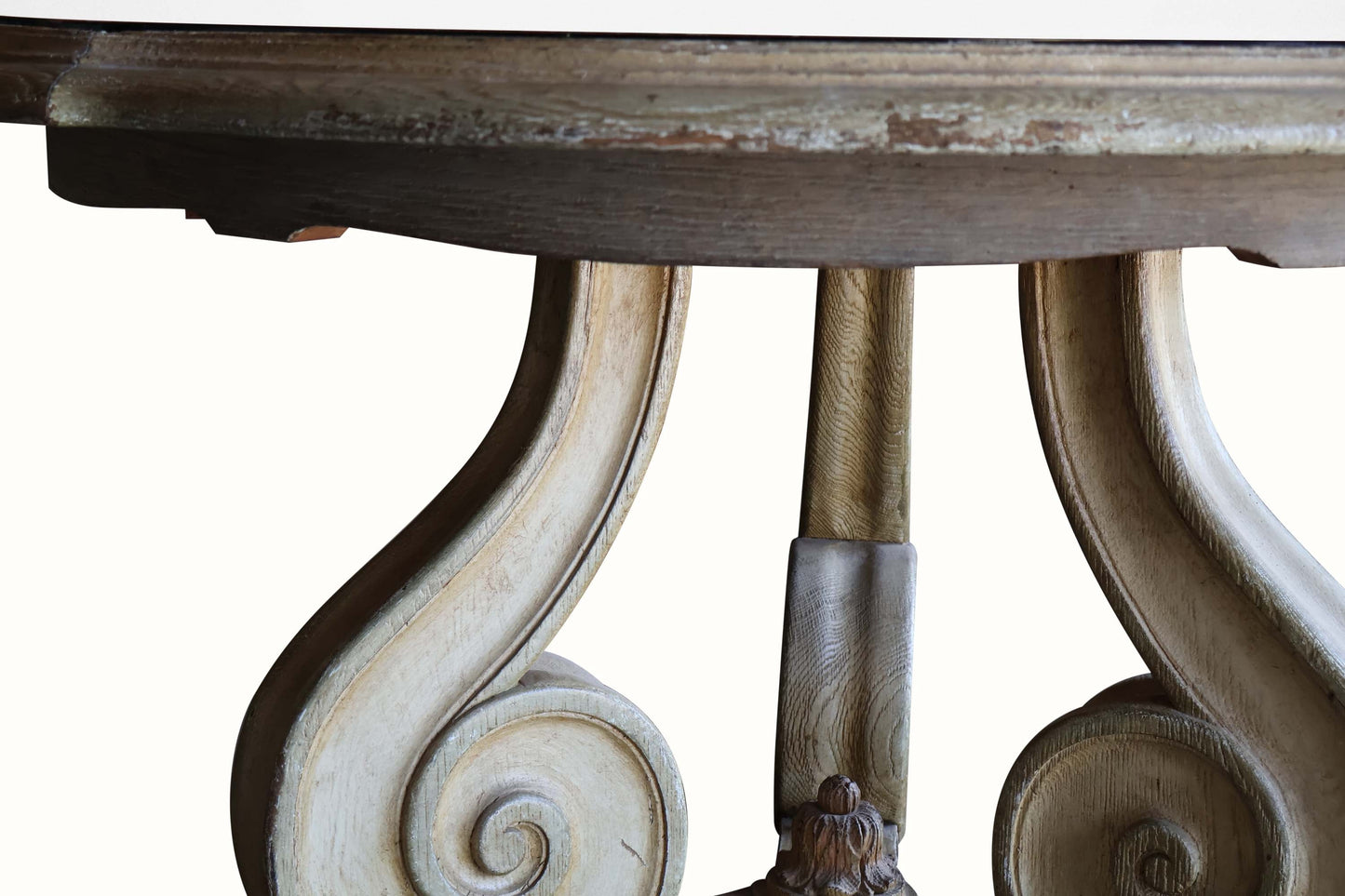 Table centrale en miroir de style rococo italien du XIXe siècle