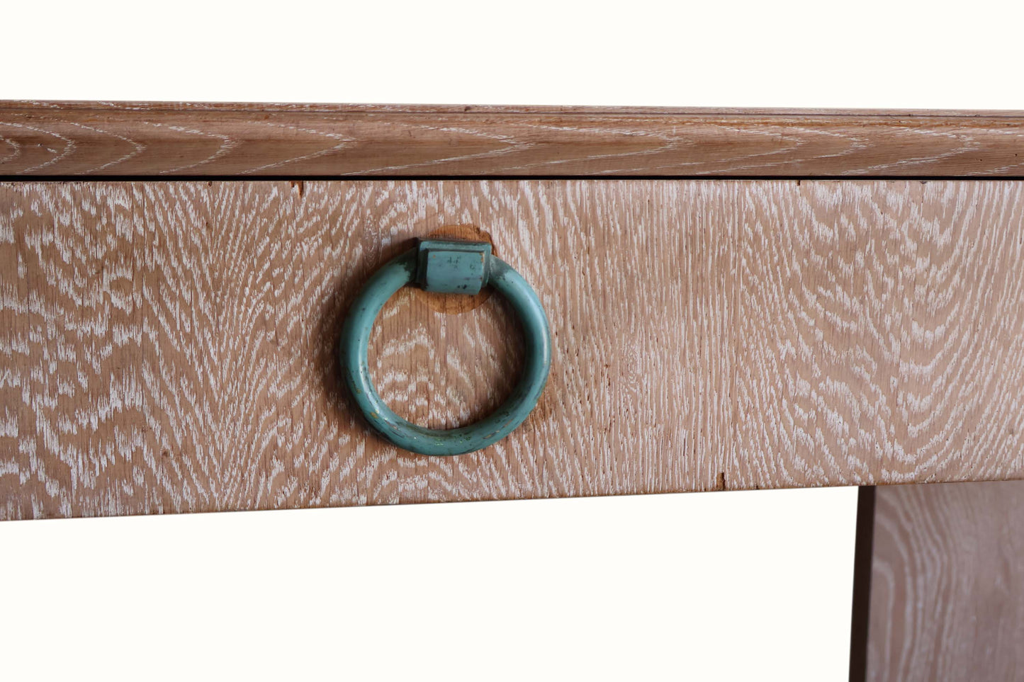 Console murale moderne en chêne cérusé