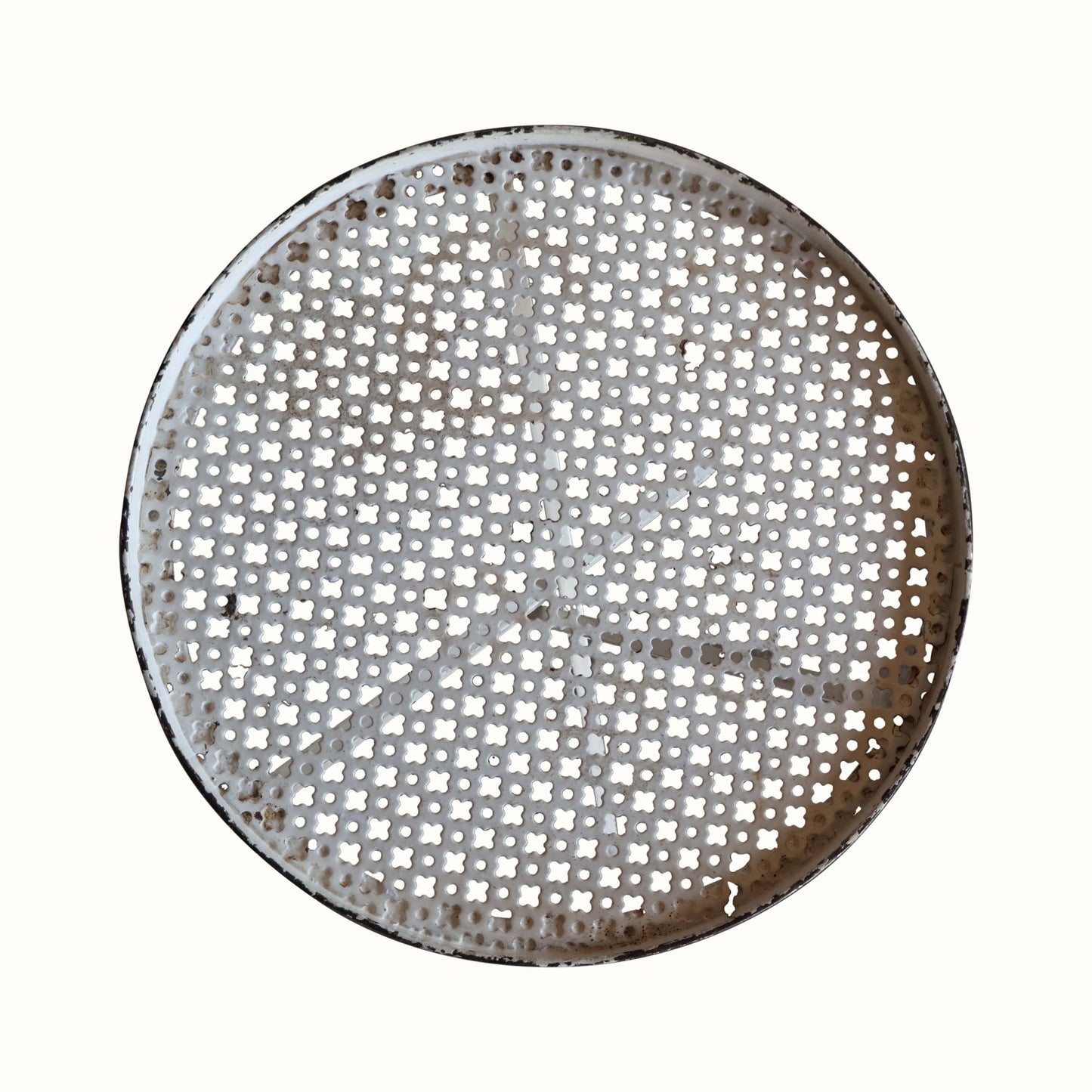Table d'appoint en métal perforé Mathieu Mategot