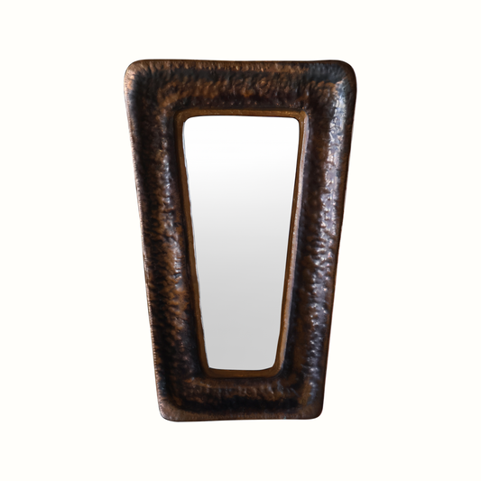 Miroir en cuivre, France, années 1960