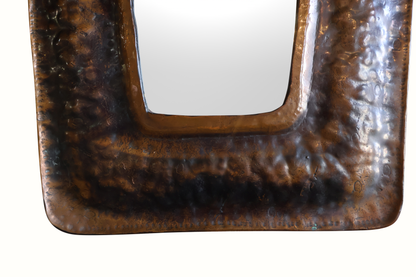 Miroir en cuivre, France, années 1960