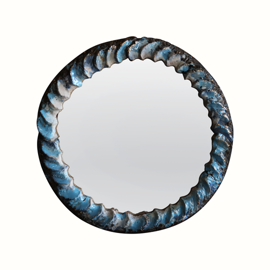 Miroir en céramique, France, années 1960
