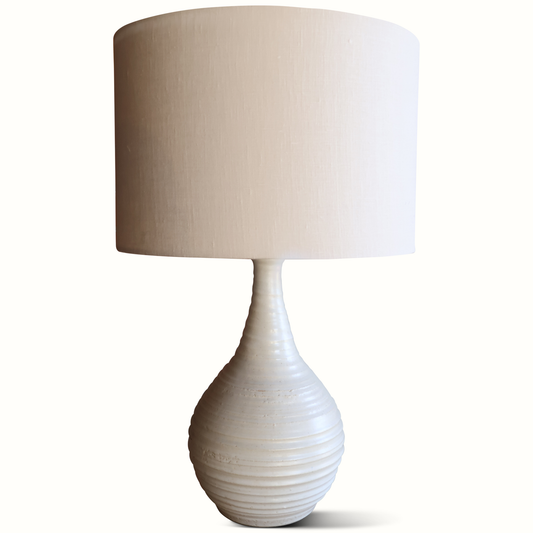 Lampe de table en poterie d'atelier française