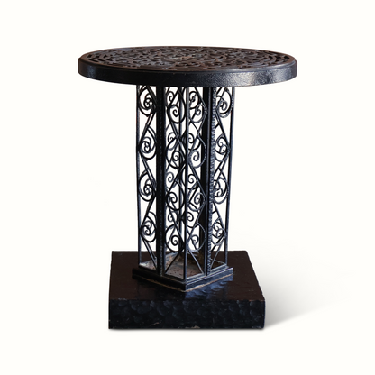 Table d'appoint en fer français des années 1930
