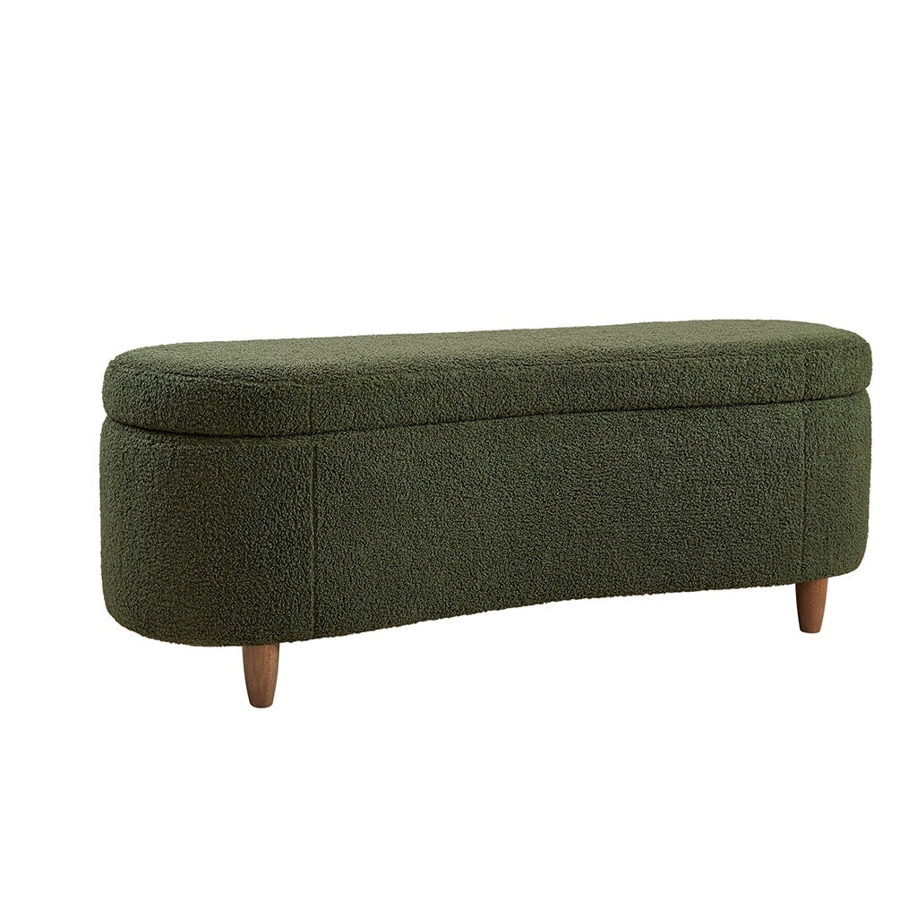 Banc d'appoint de rangement incurvé de style boucle INK IVY Bailey