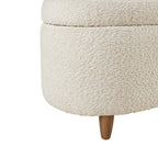 Banc d'appoint de rangement incurvé de style boucle INK IVY Bailey