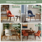 Chaises de salle à manger rembourrées INK IVY Nola avec dossier découpé (lot de 2)