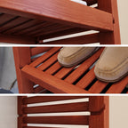 Système de placard intégré Simplicity en bois massif John Louis Home en acajou rouge