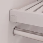 Système de placard en bois massif John Louis Home avec 3 tiroirs blanc