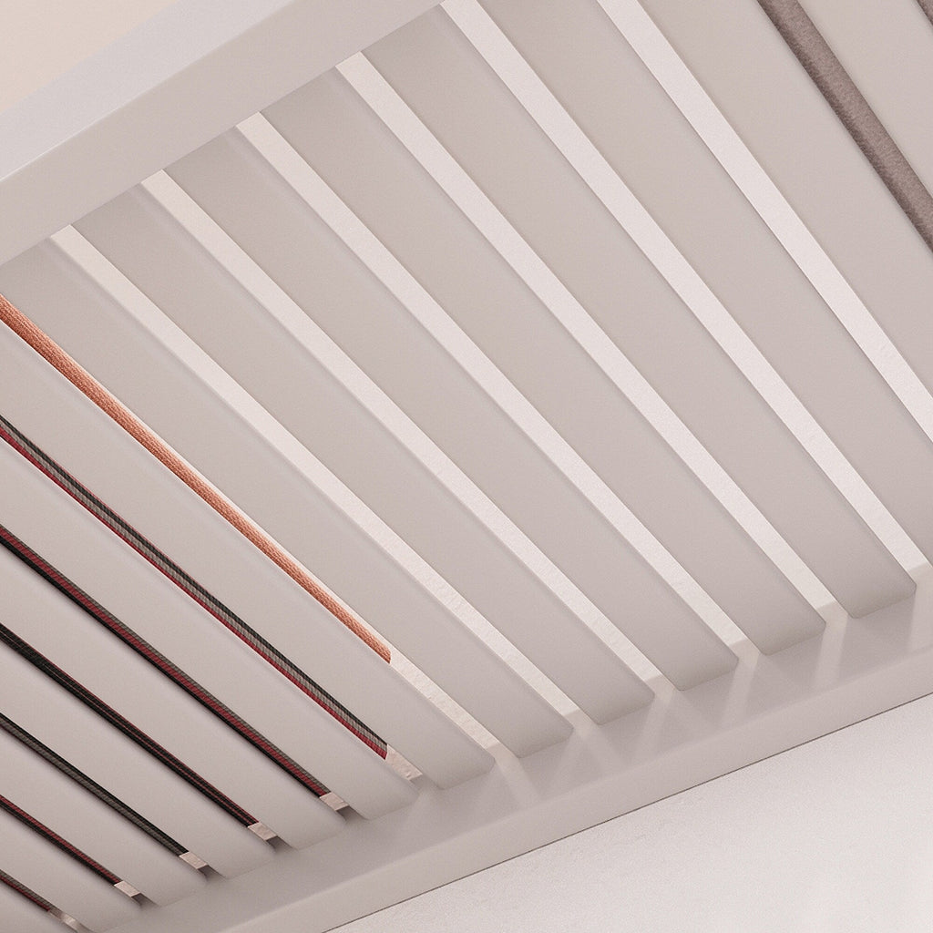 Système de placard en bois massif John Louis Home avec 3 tiroirs blanc