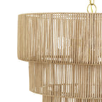 Suspension bohème KAWOTI largeur 26, 5 lumières, 4 niveaux