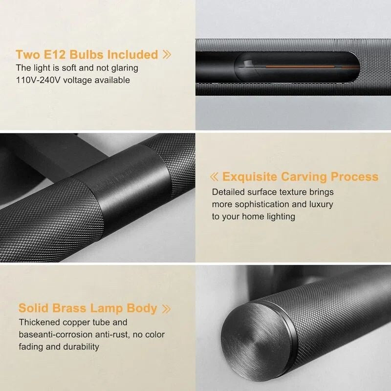 Appliques murales modernes KAYLA, appliques murales en laiton, applique murale de salle de bain pour salon, éclairage d'intérieur - N/A