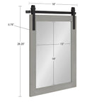 Miroir mural rectangulaire rustique Kate et Laurel Cates