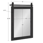 Miroir mural rectangulaire rustique Kate et Laurel Cates