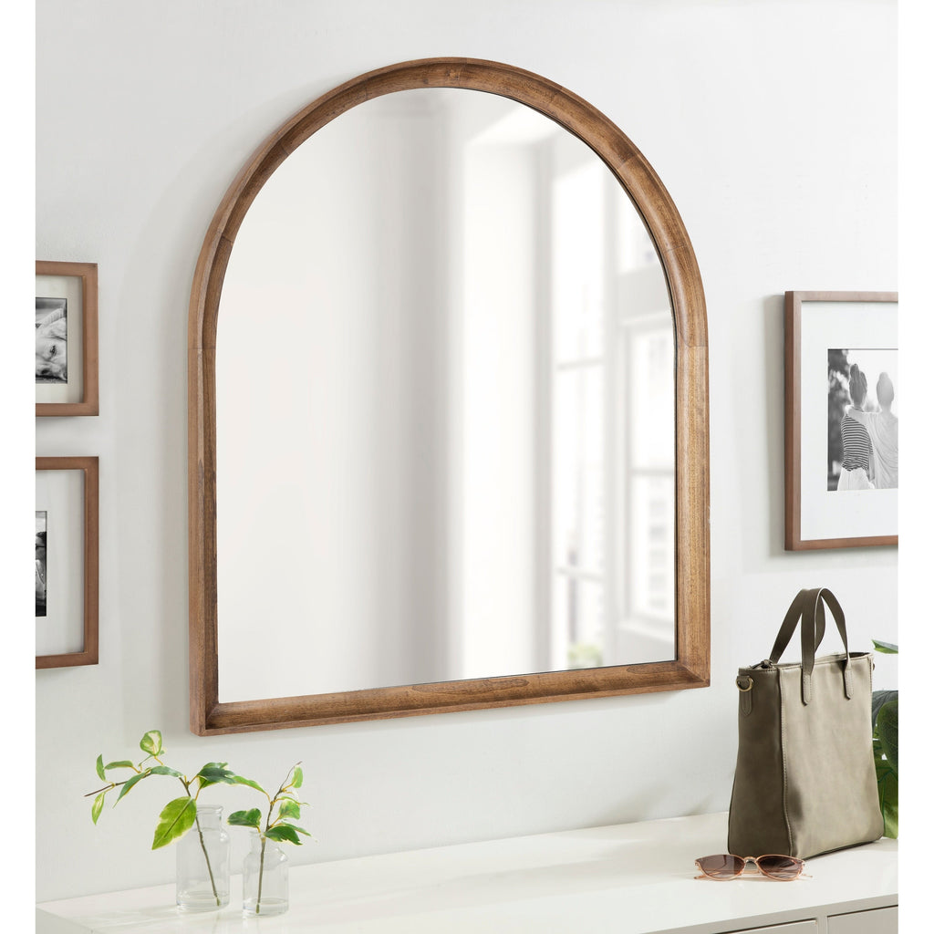 Miroir mural en bois Arch de Kate et Laurel Hatherleigh