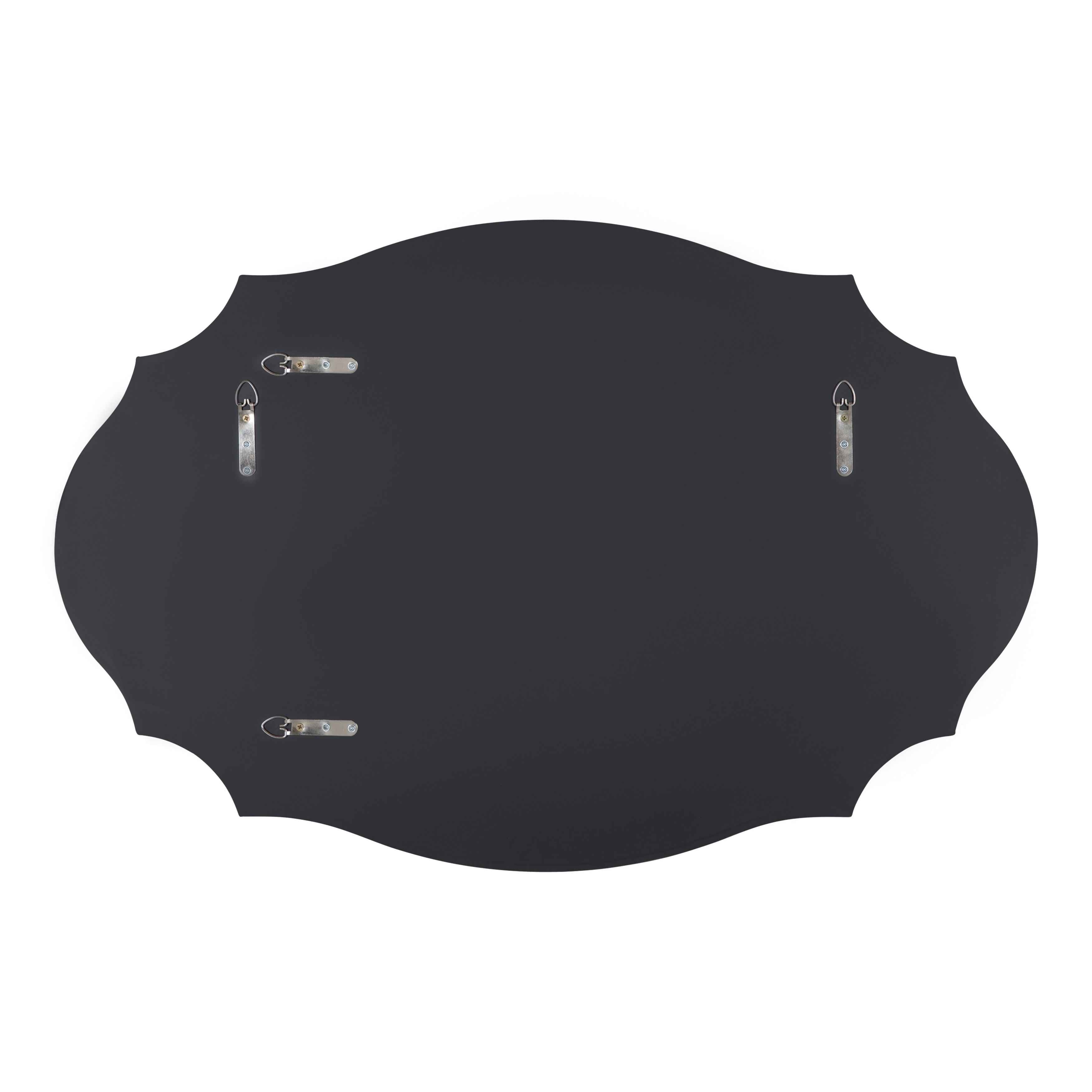 Miroir mural ovale festonné Kate et Laurel Leanna