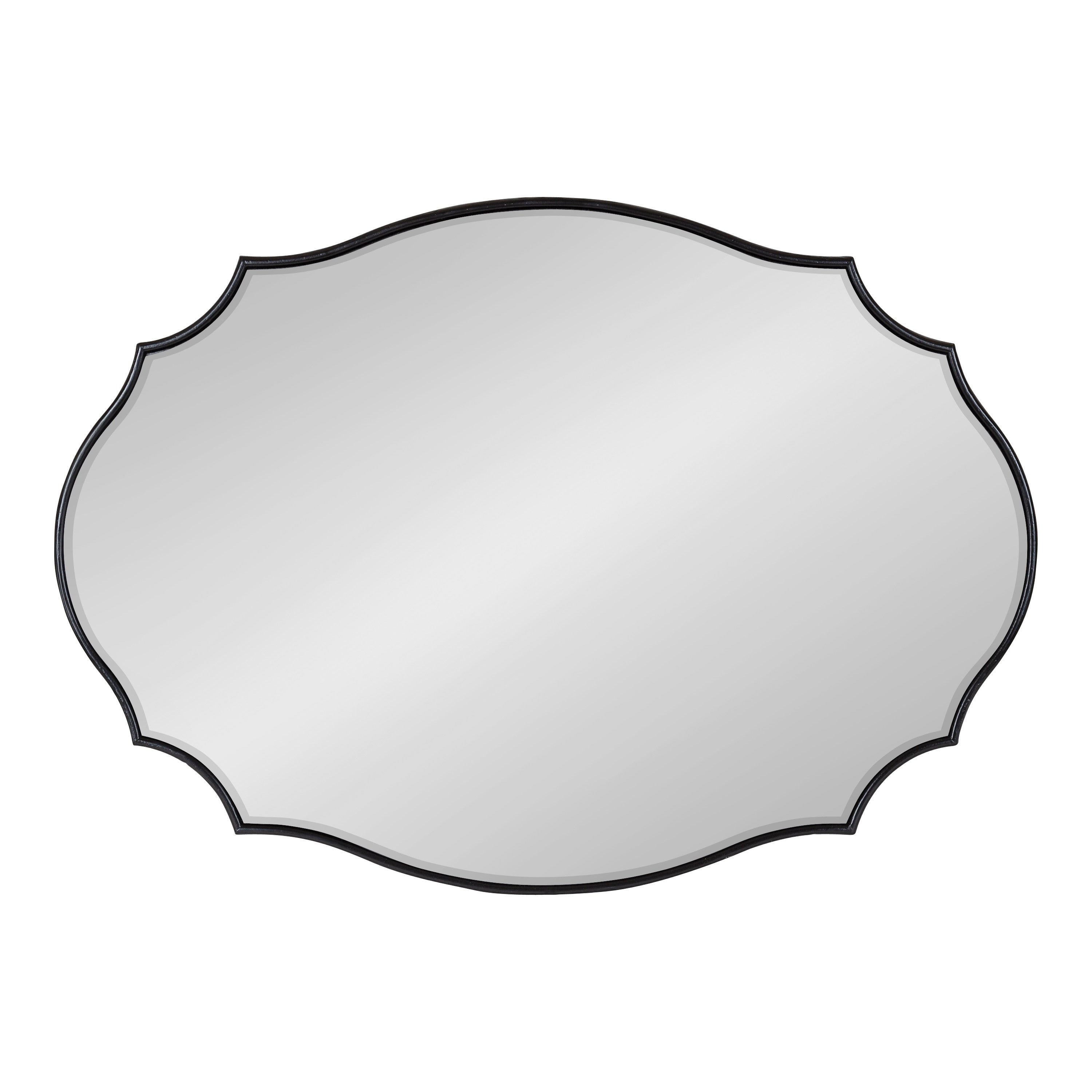 Miroir mural ovale festonné Kate et Laurel Leanna