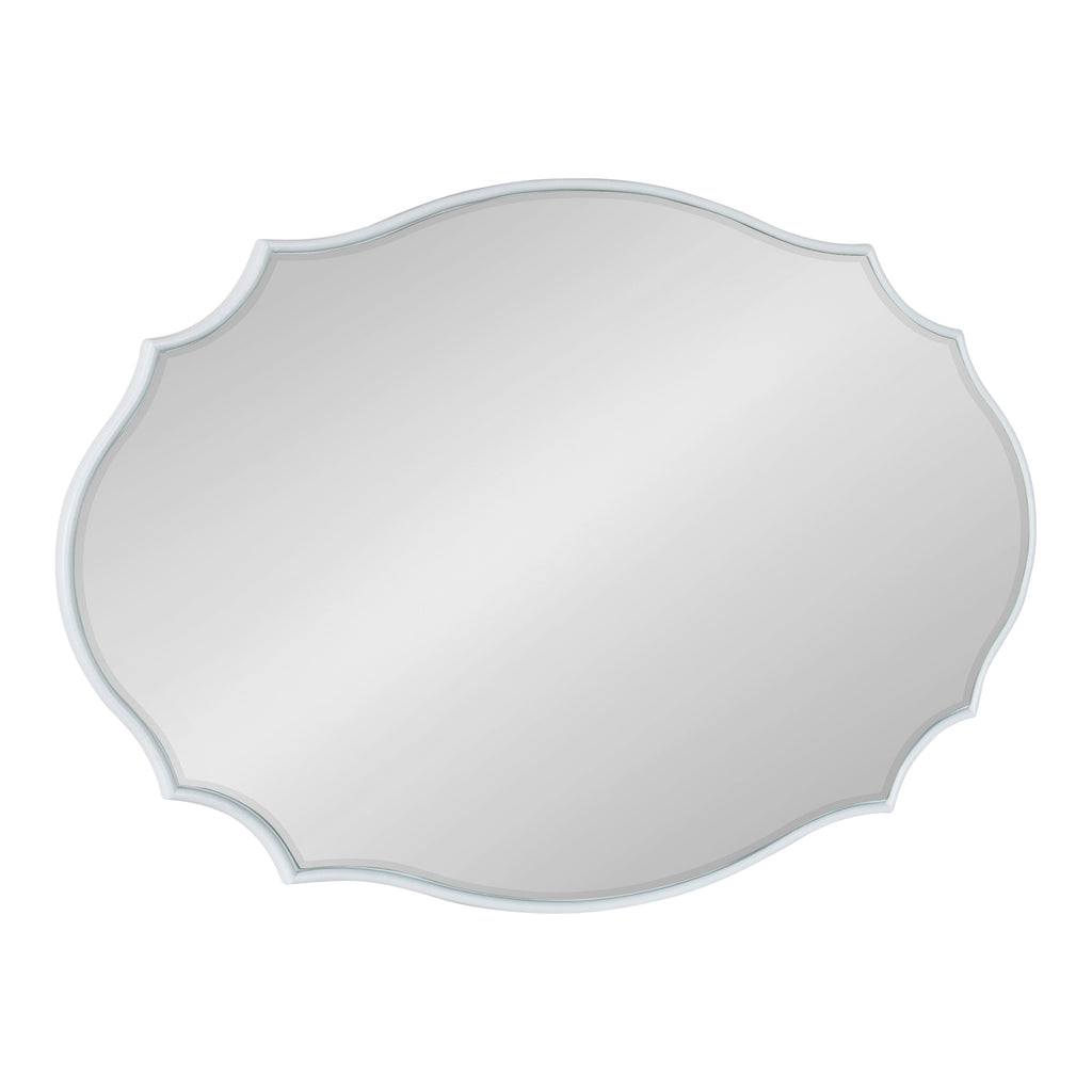 Miroir mural ovale festonné Kate et Laurel Leanna