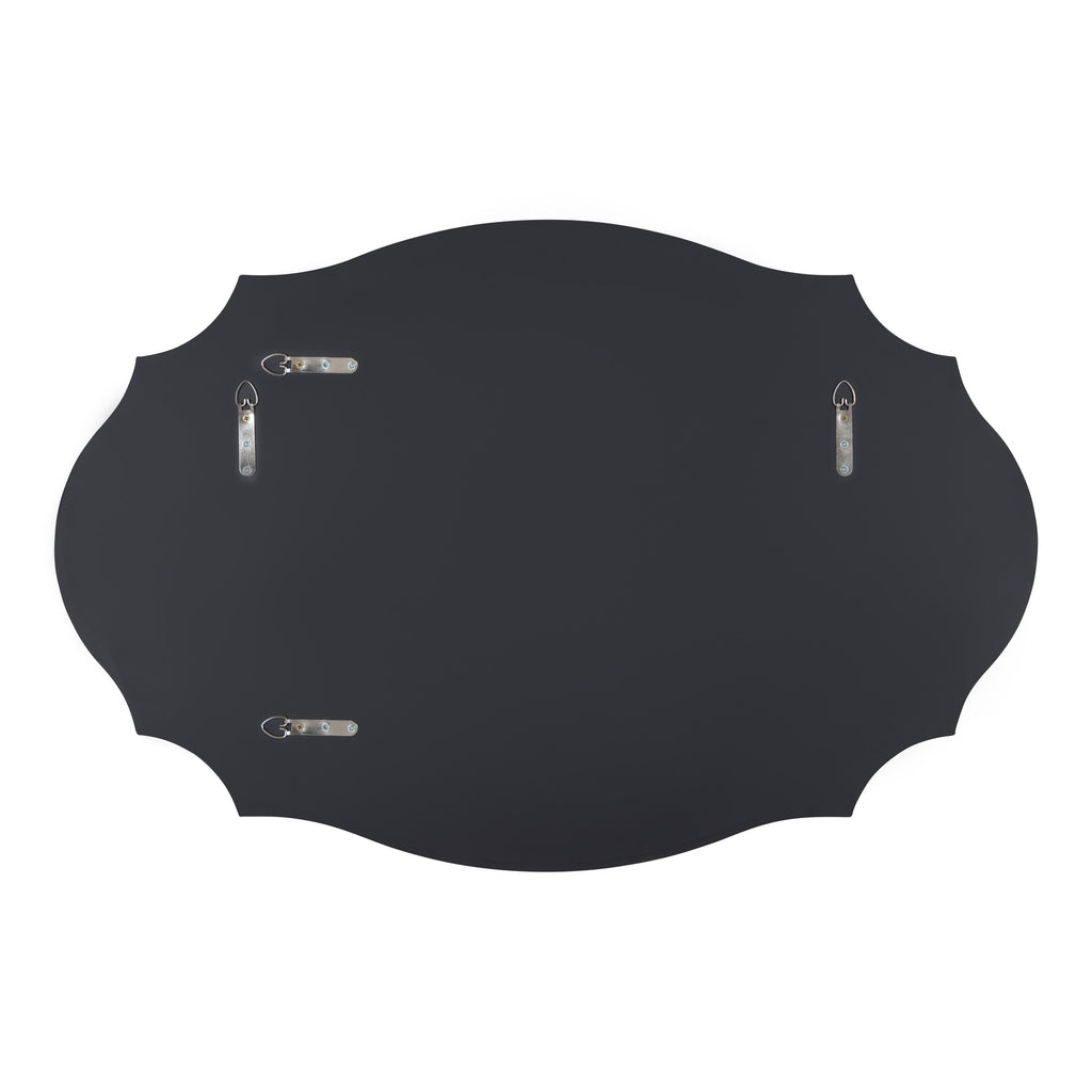 Miroir mural ovale festonné Kate et Laurel Leanna