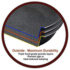 Batterie de cuisine en granit, poêles et casseroles antiadhésives, 12/15/30 pièces