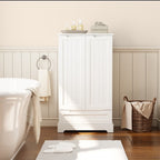 Armoire de rangement pour cuisine, garde-manger, armoire de rangement de salle de bain indépendante avec 2 portes et tiroirs