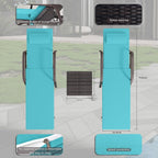 Ensemble de chaises longues d'extérieur 3 pièces Kullavik