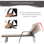 Ensemble de chaises longues d'extérieur 3 pièces Kullavik