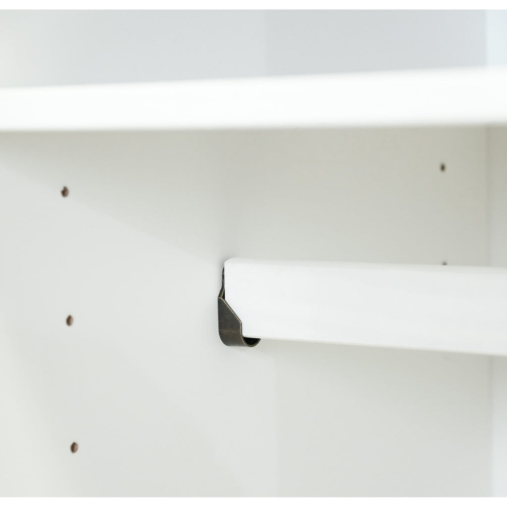 Armoire penderie 4 portes Kyle 100 % bois massif de Palace Imports avec portes en bois massif ou en miroir