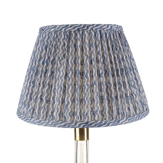 Abat-jour Fermoie en Popple Bleu