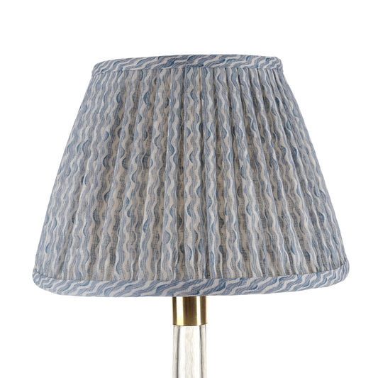 Abat-jour Fermoie en Popple bleu clair