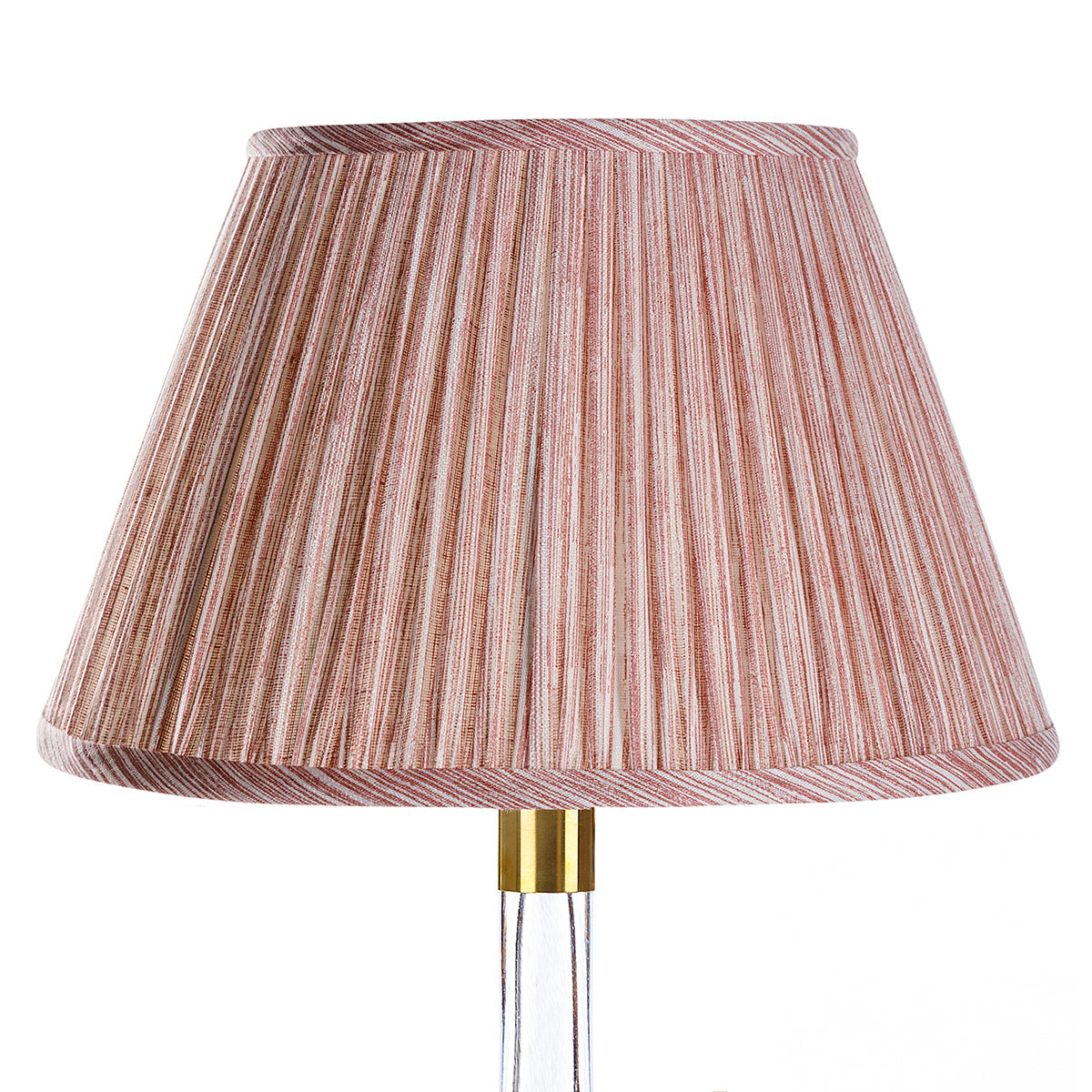Abat-jour Fermoie rose strié