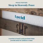 Matelas ferme en mousse à mémoire de forme Lucid de 12 pouces