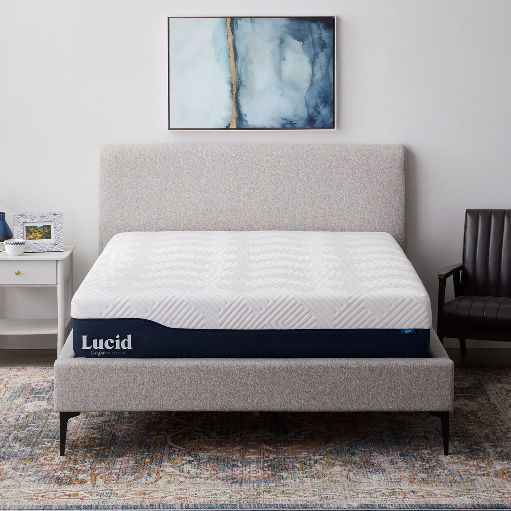 Matelas hybride Lucid 12 pouces en gel et aloe vera