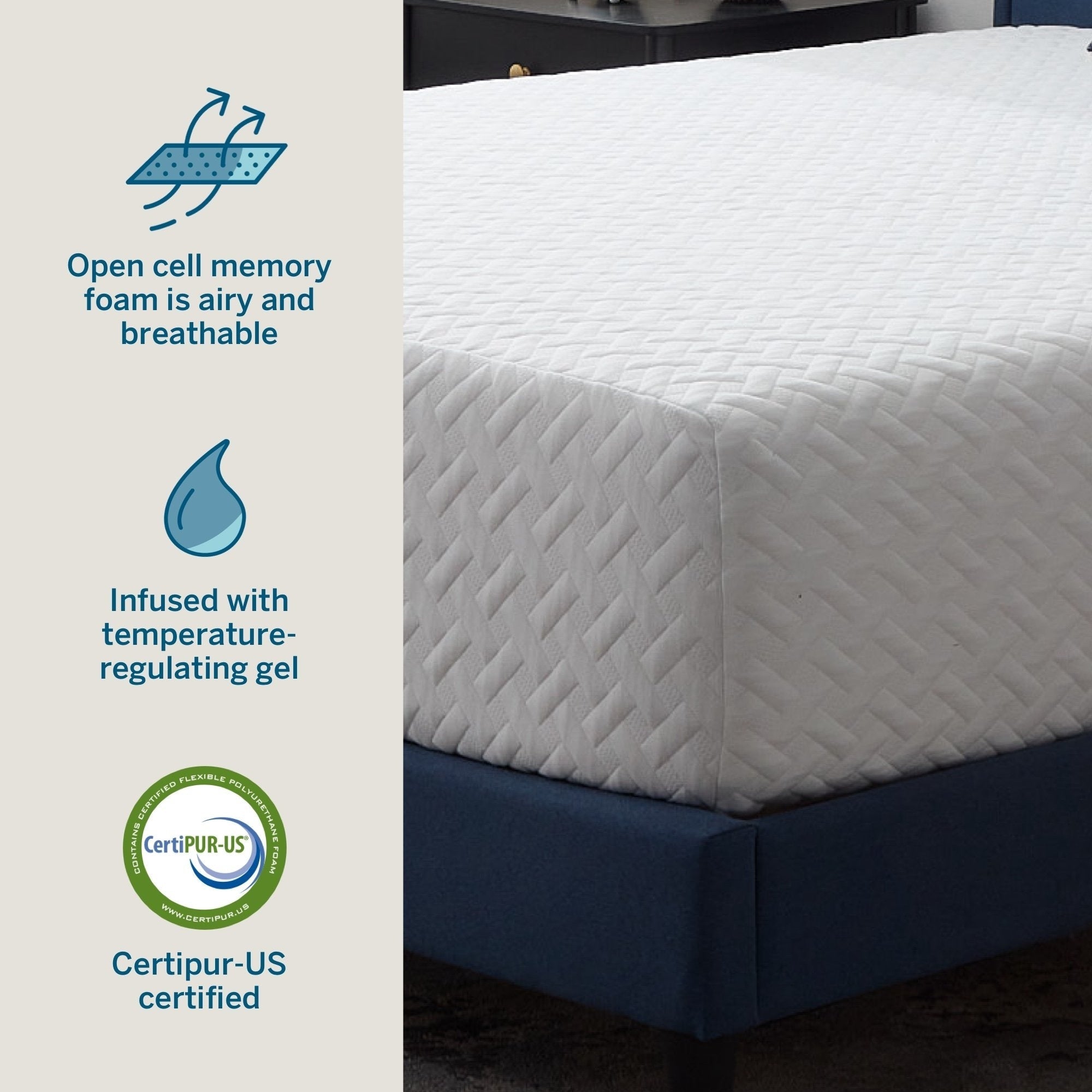 Matelas en mousse à mémoire de forme Lucid de 14 pouces