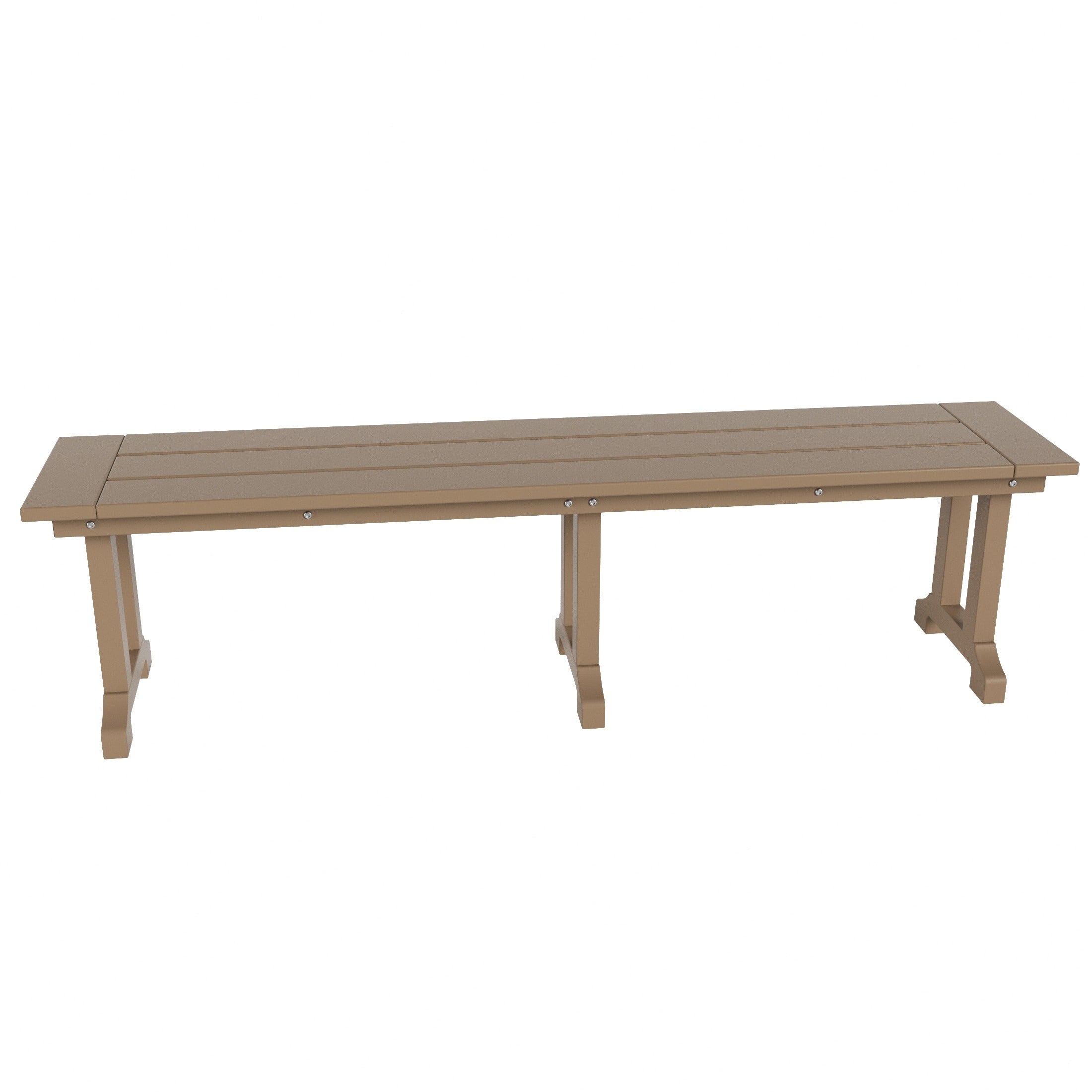 Banc de terrasse extérieur Polytrends Laguna en PEHD toutes saisons 65