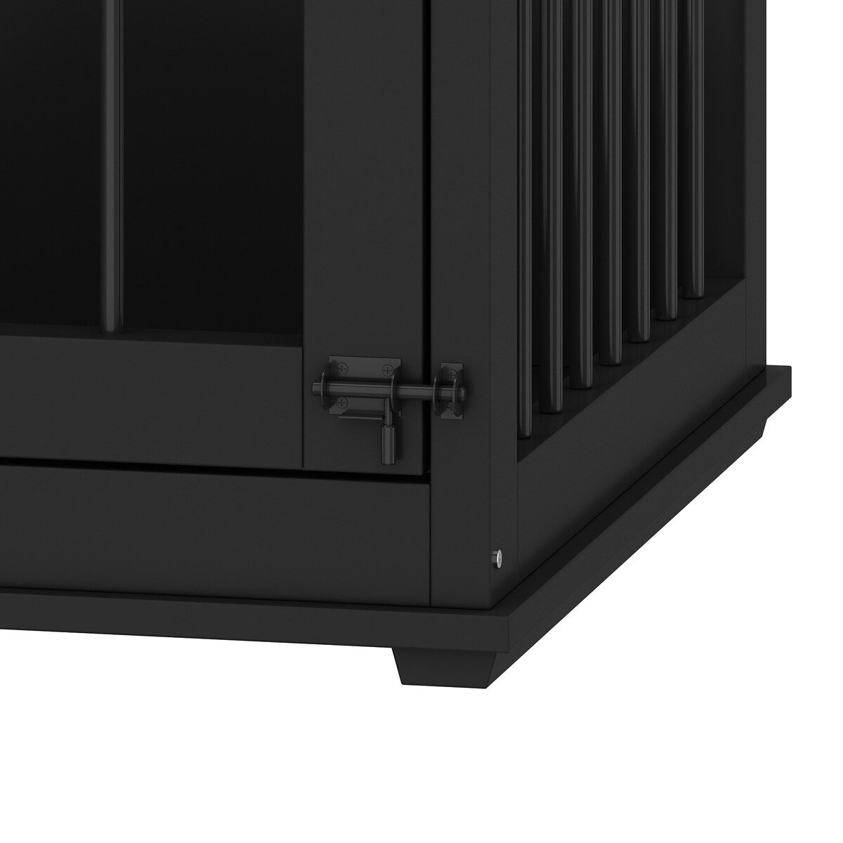 Cage d'angle pour 2 chiens, grande taille, en forme de L, 58,7 x 41,1 cm