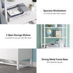 Classeur à 2 tiroirs, meuble de classement moderne avec support d'imprimante et serrure