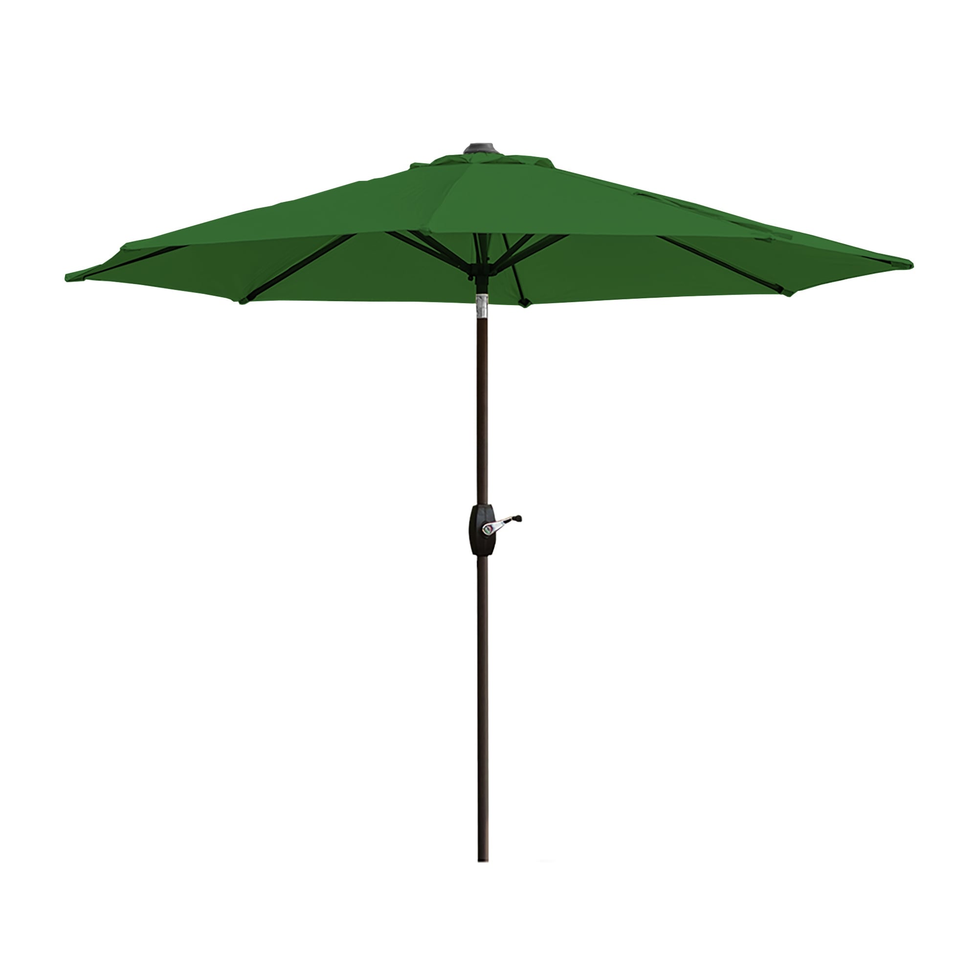 Parasol de patio Lopes de 9 pieds avec base en finition bronze et support de poids inclus
