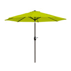 Parasol de patio Lopes de 9 pieds avec base en finition bronze et support de poids inclus