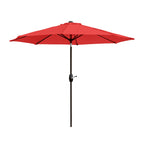 Parasol de patio Lopes de 9 pieds avec base en finition bronze et support de poids inclus