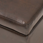 Banc de rangement en similicuir Lucinda par Christopher Knight Home - 51,25 L x 17,50 l x 16,25 H