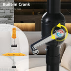 Parasol double extra large de 15 pieds pour patio double face de MAISON ARTS avec base incluse